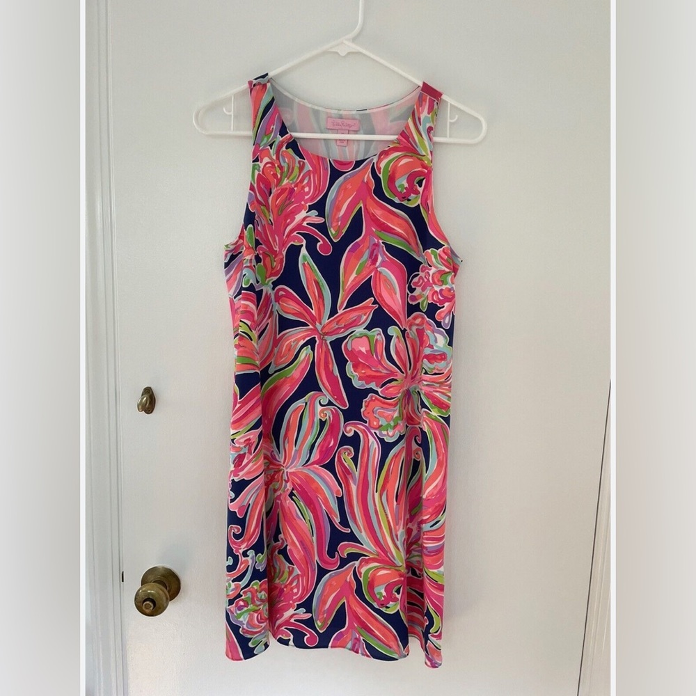 Lilly Pulitzer Emma A-line dress in Navy
